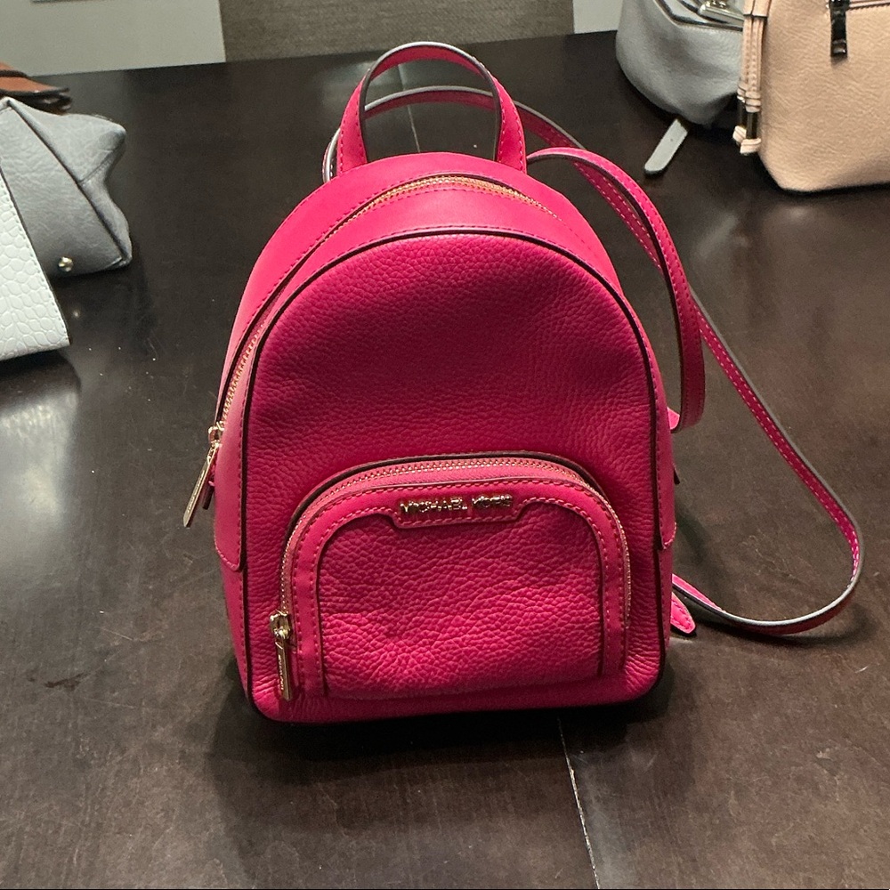 Michael Kors Fuchsia Leather Backpack - NWOT